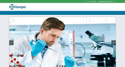 Desktop Screenshot of europahealthcare.com
