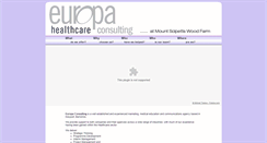 Desktop Screenshot of europahealthcare.co.uk